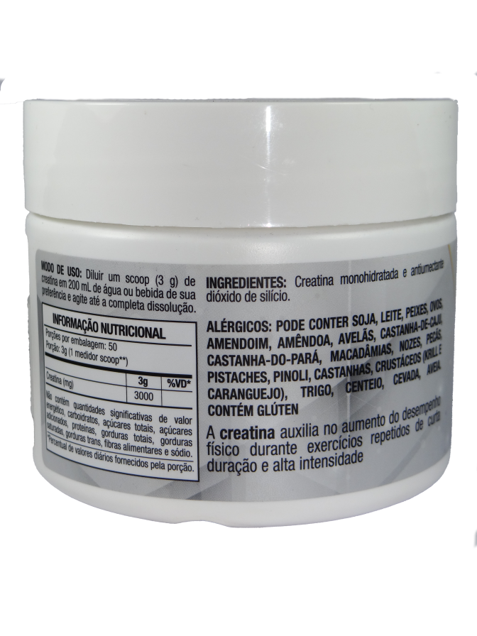 Creatina 150g Tabela